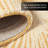 NICOLE MILLER NEW YORK Kendall Fluted Geo Handcrafted Wool Area Rug Gold-107408555