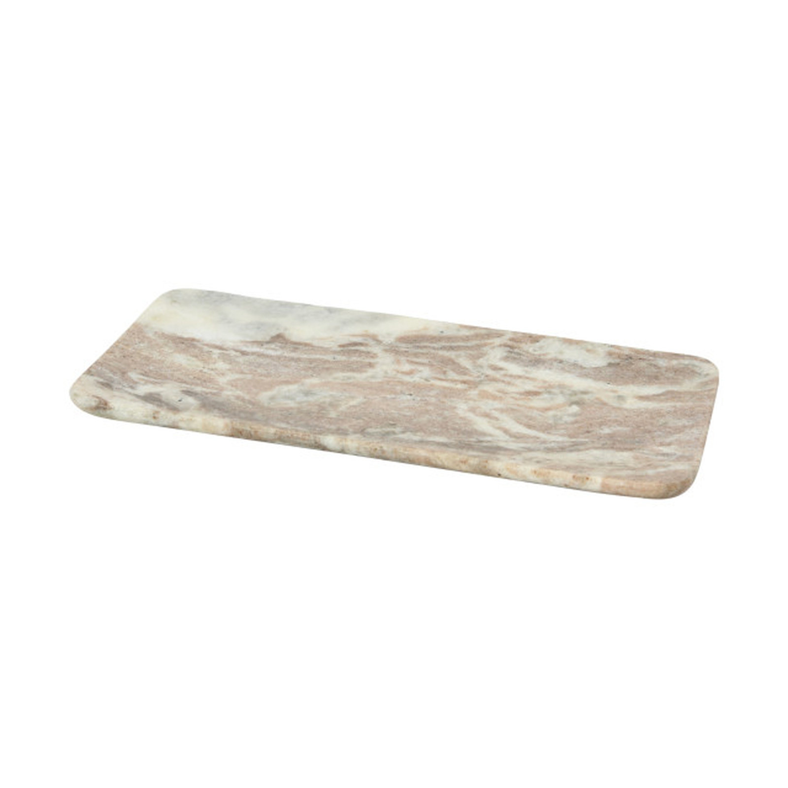 Marble Serving/Cutting Board, Beige/White