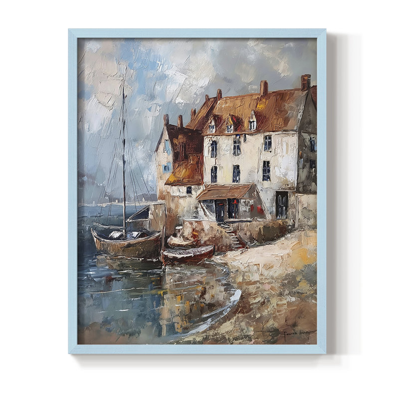 "NAUTICAL Series DLxxi", Bleu, H 21 po x l 17 po