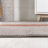 Amondo Modern Distressed Stripe Machine-Washable Ivory/Peach Rug-1481360518