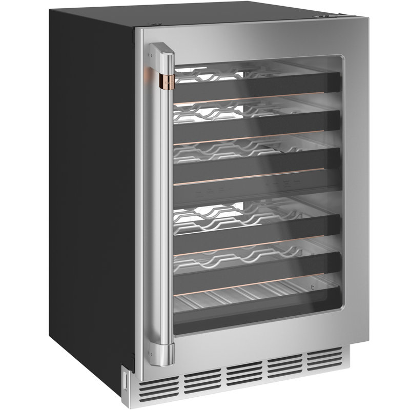 Smart Appliances 46 Bottle Dual Zone Convertible Wine and Beverage Refrigerator with WiFi, Stainless Steel