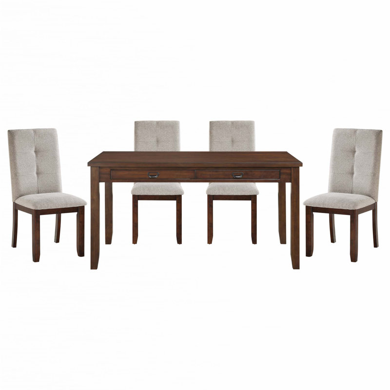 Revêtement de table 5 pièces et 4 chaises d'appoint en chenille