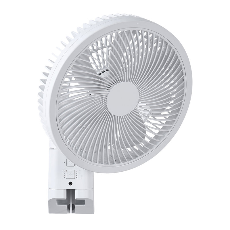 Ventilateur mural de 8,5 po, ventilateur suspendu oscillant avec télécommande, flux d'air puissant de 10 pi, moteur à courant continu, 4 vitesses et minuterie, inclinaison verticale automatique de 90 ° horizontale et manuelle, idéal pour la maison, le bureau, le véhicule récréatif