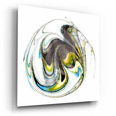 «Citrine Momentum 2» par Alicia Ludwig, art mural en verre acrylique