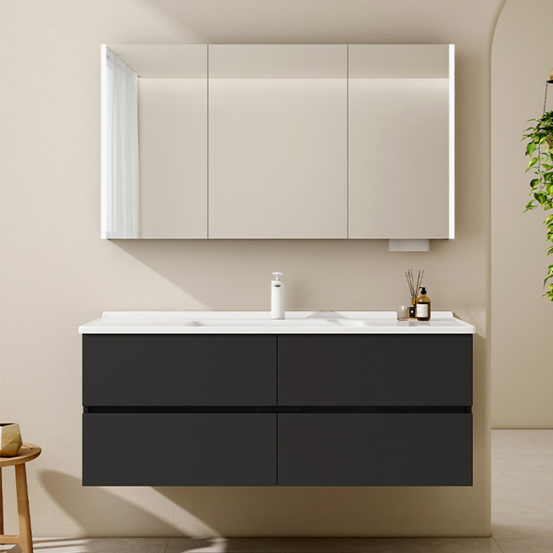 Armoire de salle de bain minimaliste de style nordique