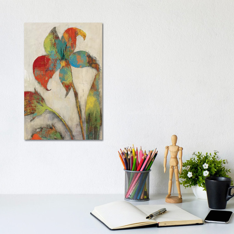 Tigerlilies II 1 Piece Wrapped Canvas Painting
