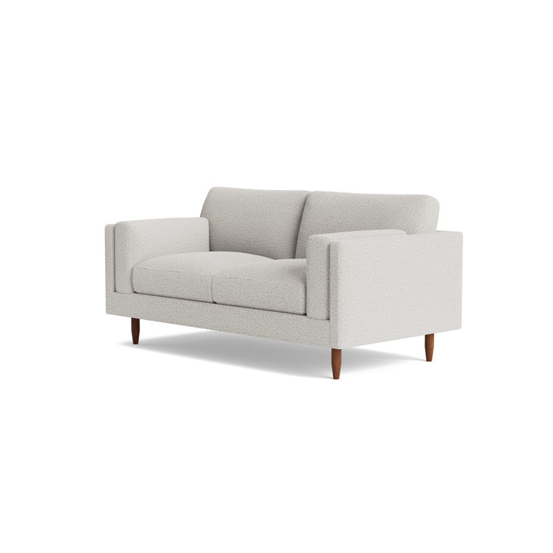 Skinny Fat Loveseat (70"), Performance Velvet - Denim, 70" W