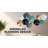 Makinzley Teal & Gold Blossom Bliss Metal Wall Art 123 cm