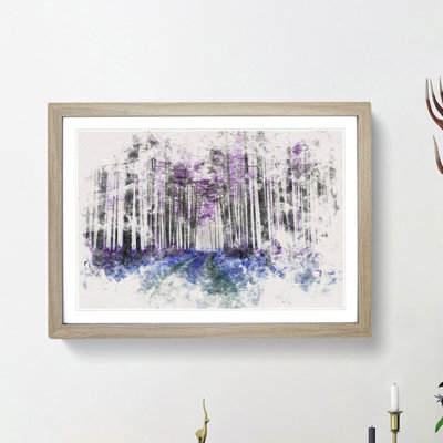Path Through a Purple Forest - Framed Print
