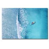 Pacific Pastels Blue Print by DecorumBY