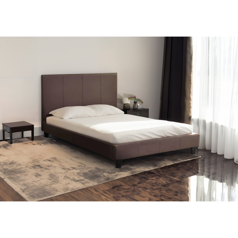 Magally Upholstered Bed, Brown, Kingsize (5')
