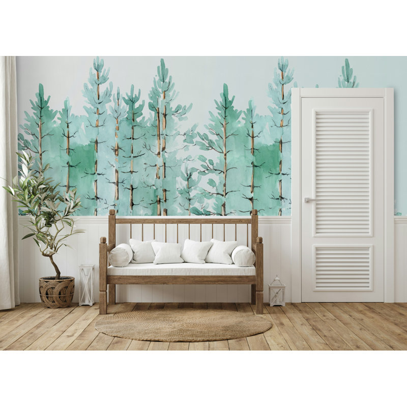 Papier peint amovible Jungle, L 35,04 po x l 55 po