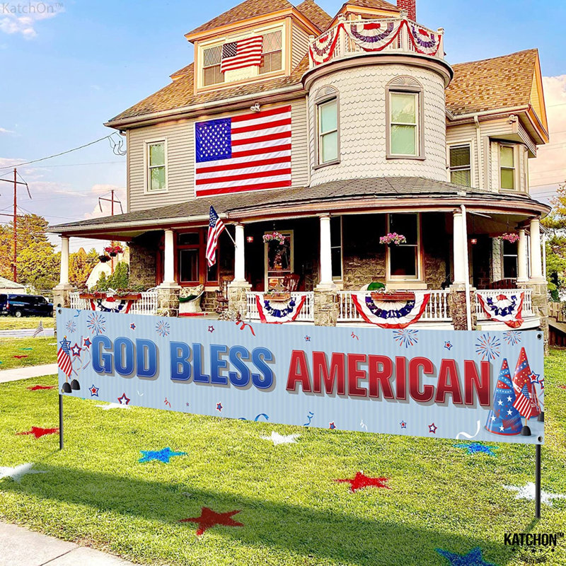Piquet de jardin Graicyn God Bless American