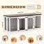 Meuble pour chien 70,9 po-413752244