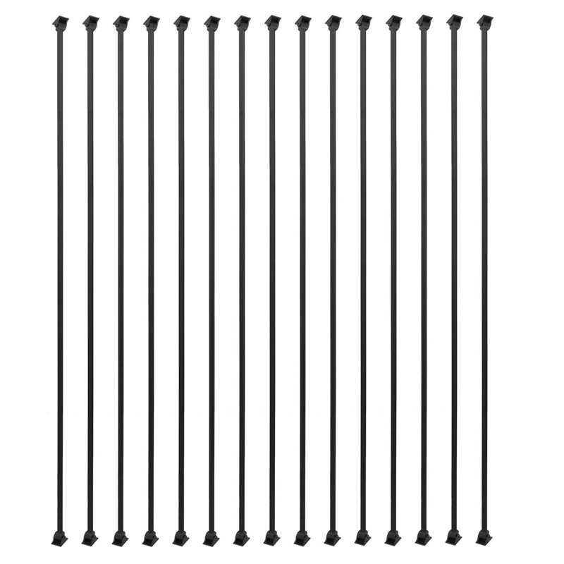 15pcs 1/2" Square Balusters With Swivel Shoes