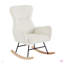Chaise berçante en velours