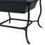Gelantipy Fire Pit Black 42x42x45 cm Steel