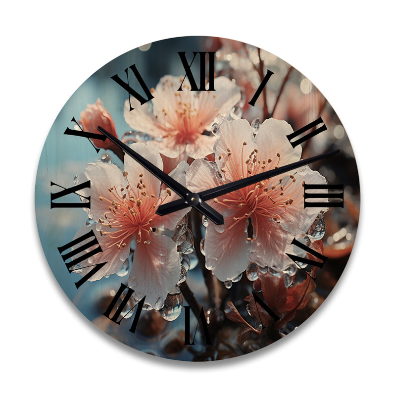 Horloge murale paysage d'hiver, Grand