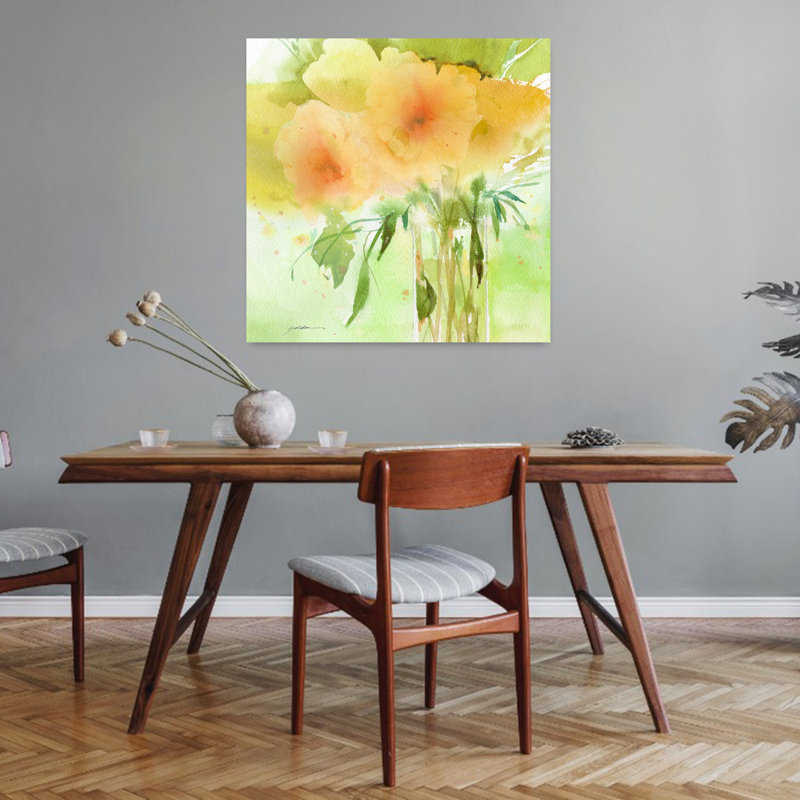 Verdant Bouquet Contemporary Abstract Art, 32" H x 32" W
