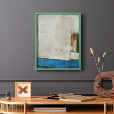 A Warped Window Framed Print - Solid Wood
