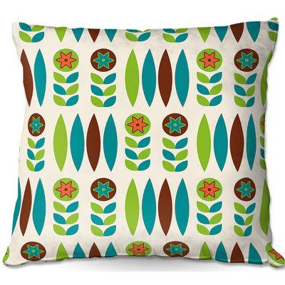Nika Martinez Floral Reversible Throw Pillow