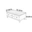 Table basse de style américain avec rangement rétro-107735432