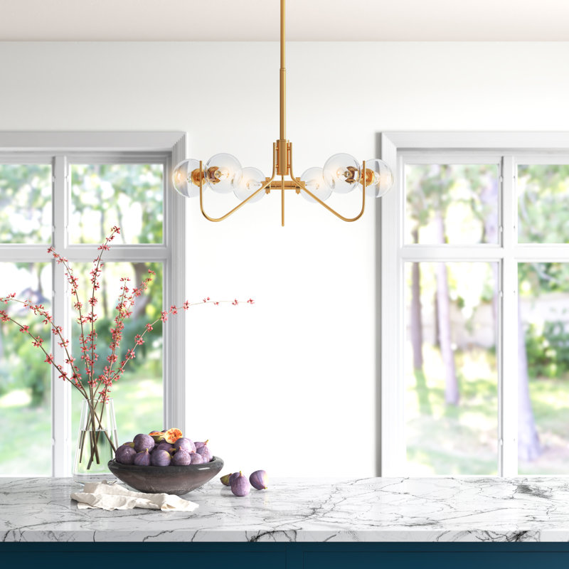 Lustre classique à 6 lumières de style bougie Haigh