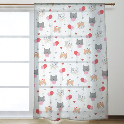 Sheer Single Curtain Panel