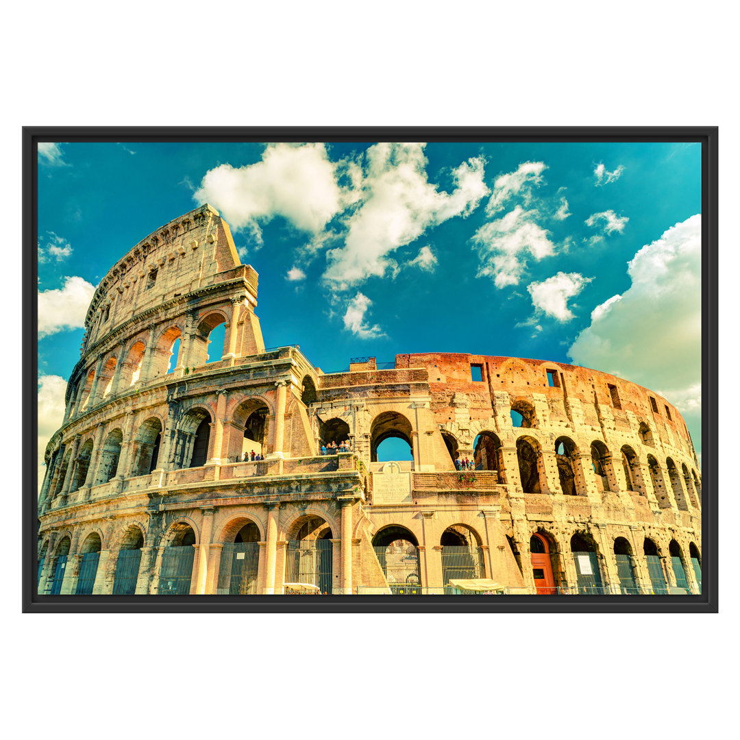 Gerahmtes Wandbild Colosseum bei Tag in Rom