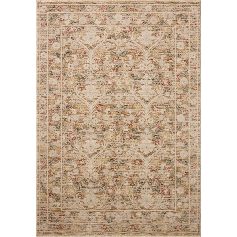 Loloi Clarisse Sand / Multi Area Rug, Square 1'6"