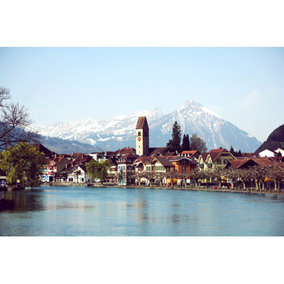 Interlaken Town View - Wrapped Canvas Print