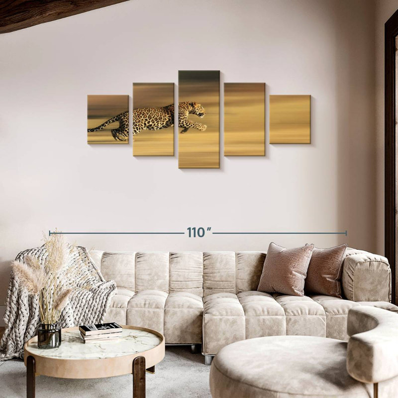 Leopard Sprint, 36" H x 80" W