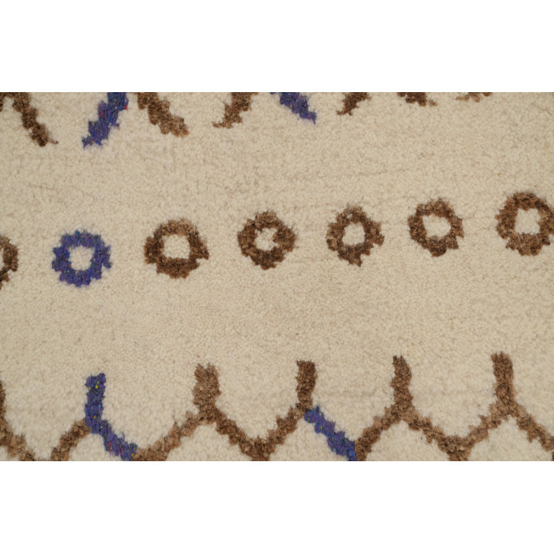 Tapis marocain fait à la main de taille pièce 5 x 8