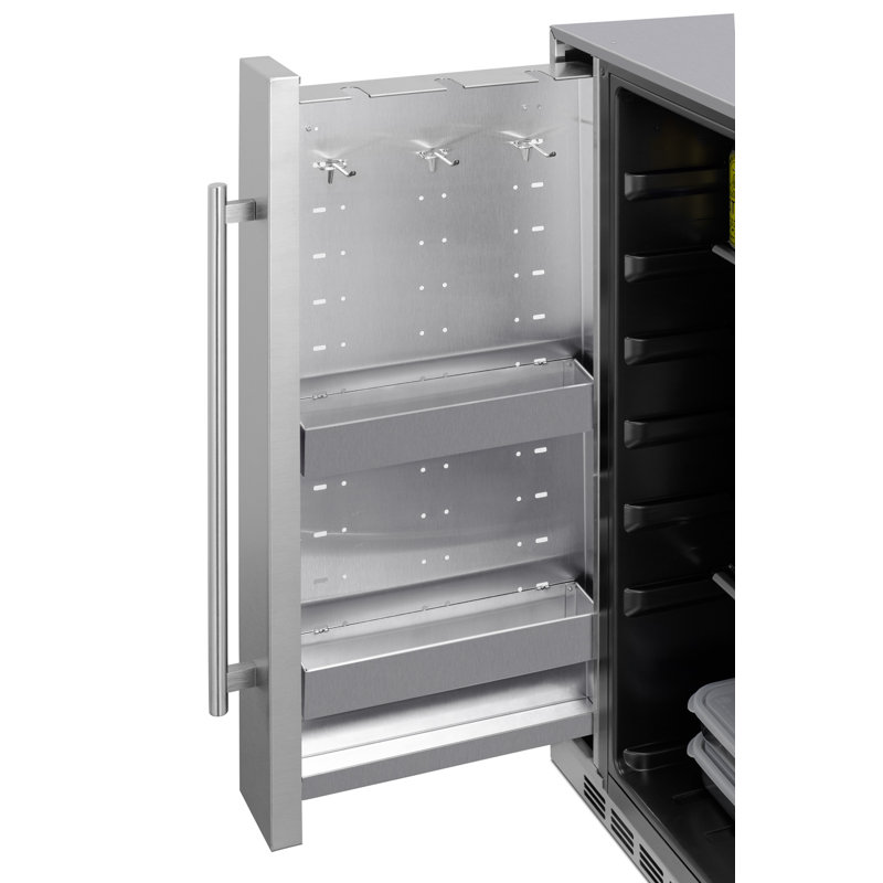 24" Stainless Steel Undercounter Smart Mini Refrigerator