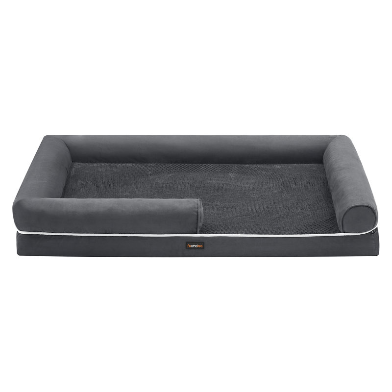 Polyester Pet Bed, 25cm H x 135cm W x 107cm D, Dark Grey