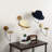 Wall Mounted Hat Rack in Black/Brown