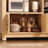 73" Tall Arched Bakers Rack, Coffee Station With Power Outlet-1190875304