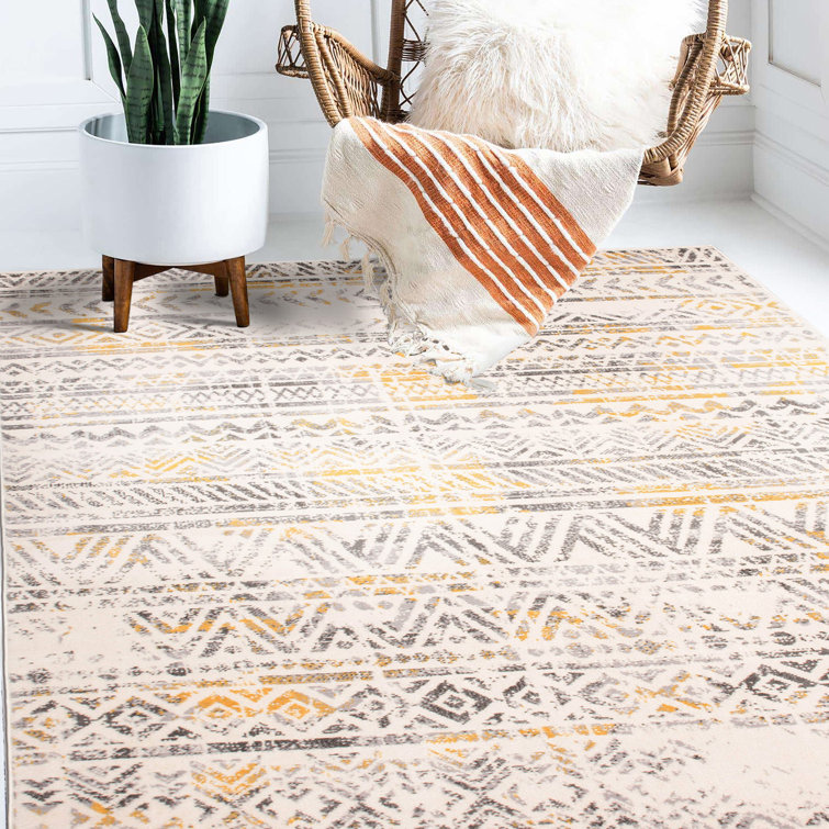 Bliss Rugs Derrick Contemporary Scatter Rug, Size: 2' x 3', Yellow