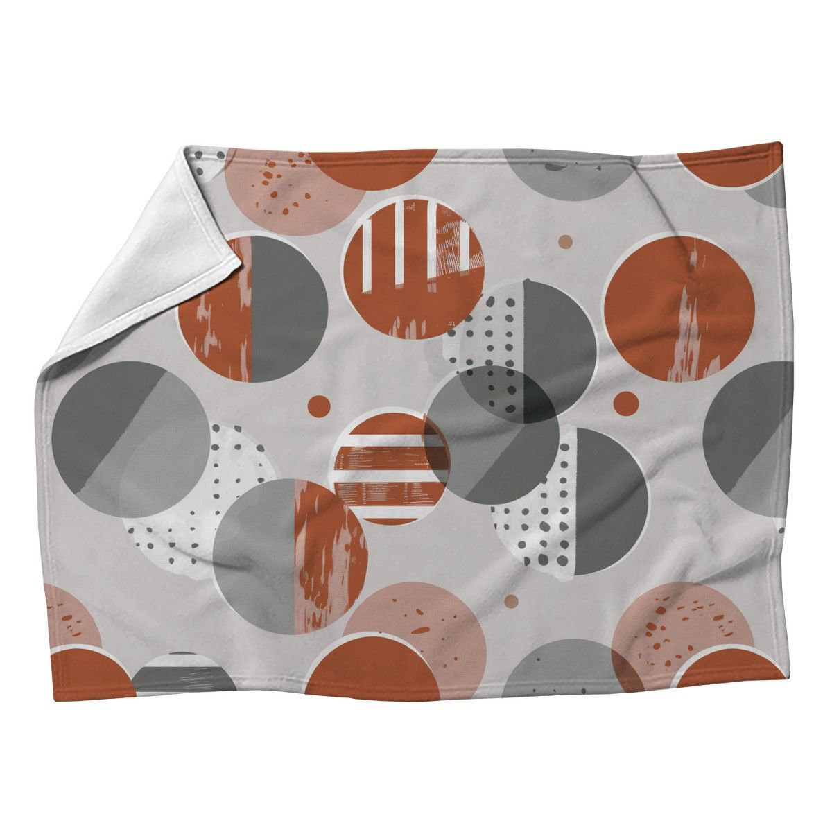 VisionBedding Abstract Circles Fleece Throw Blanket Cool Pattern Throws for Sofas or Beds