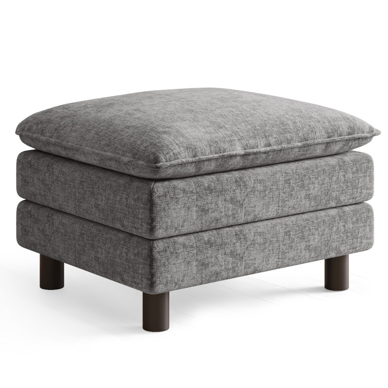 Repose-pieds modulaire en chenille 31 po Arale, Gris