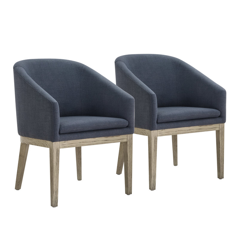 Chaise de salle à manger Bethea, Indigo Effie