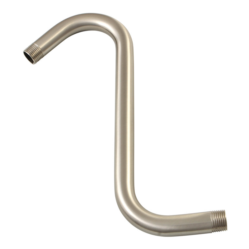 Bras de douche en laiton 10 po Kingston, Nickel brossé