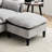 Convertible Combination Sofa With Footstools-2081924304