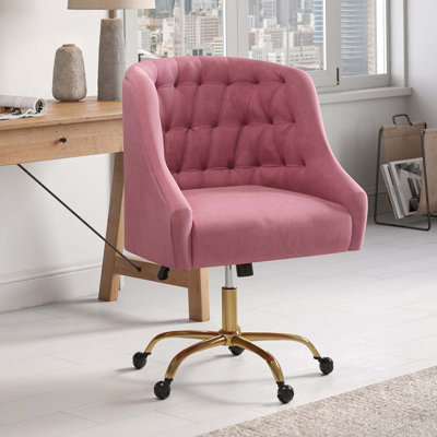 Rosdorf Park Duerr Velvet Office Chair