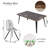 Carvajal Cavanagh 5-Piece Modern Dining Set-794534690-794534688