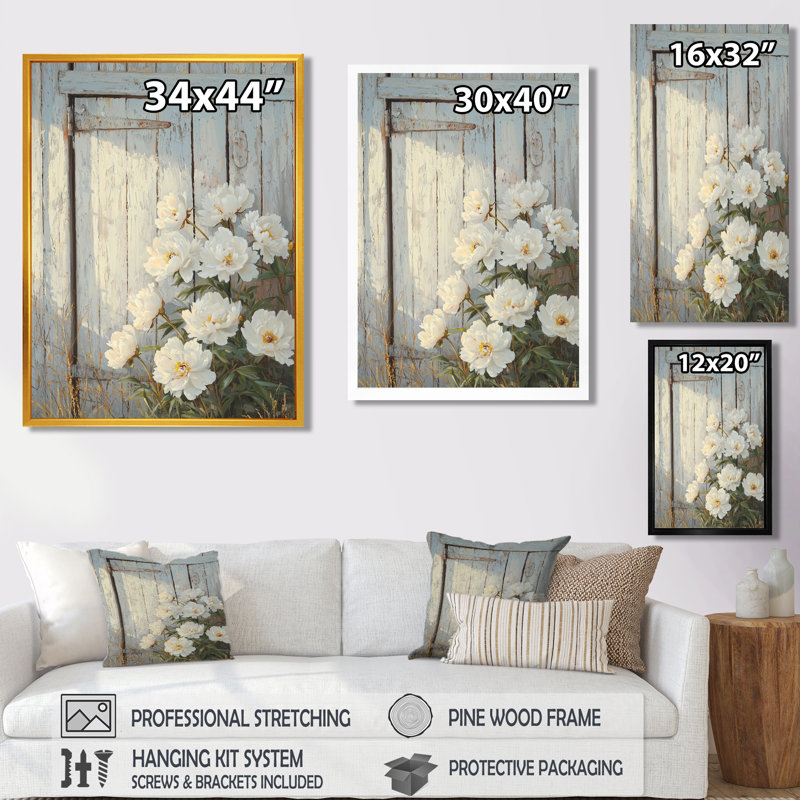 Ehmann - reproduction d'art sur toile florale, Noir, noir, noir, noir, H 20 po x l 12 po
