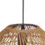 Natural Dome Rattan Pendant Light for Dining Room & Kitchen Island