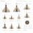 Alvontae 10 - Light Dimmable Tiered Chandelier