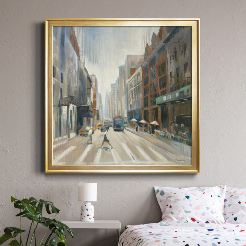 City View - Reproduction d'art sur toile encadrée, H 26,5 po x l 26,5 po x P 1,5 po, Érable