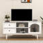 Meuble télé polyvalent avec beaucoup de rangement et un design élégant pour votre salon